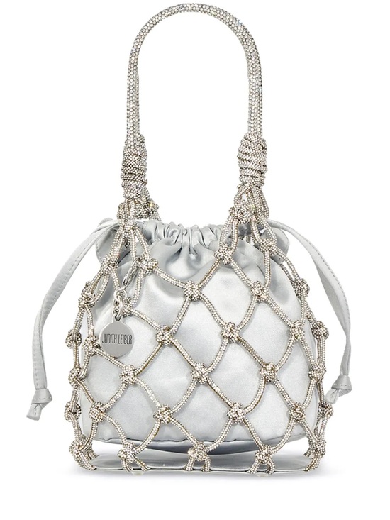 Judith Leiber Handbags - JUDITH LEIBER rhinestone-embellished satin tote bag